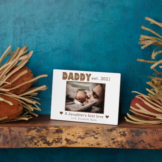 Foto van Chic Dad Builed Daughter's First Love Pho Fotoplaat (Zijkant)