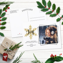 Foto van Chic Festive Snowflake Holiday