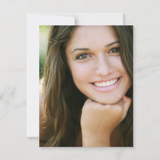 Foto van Chic Funeral Foto van Silver Magnolia Bedankkaart (Achterkant)