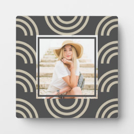 Foto van Chic Gray Rainbow Fotoplaat