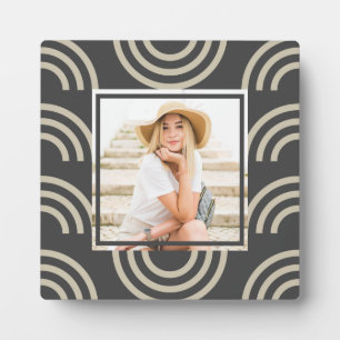 Foto van Chic Gray Rainbow Fotoplaat