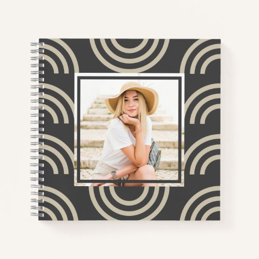 Foto van Chic Gray Rainbow Notitieboek (Voorkant)