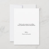 Foto van Chic Green Wedding Hartelijk dank Bedankkaart (Achterkant)