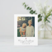 Foto van Chic Modern Hand Lettering Feestdagenkaart (Staand voorkant)