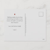 Foto van Chic Modern Hand Lettering Feestdagenkaart (Achterkant)