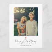 Foto van Chic Modern Hand Lettering Feestdagenkaart (Voorkant)