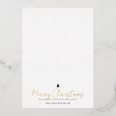 Foto van Chic Modern Hand Lettering Folie Feestdagenkaart (Voorkant)