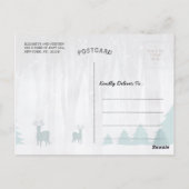 Foto van Chic Passen getrouwd met kerstfeestjes Briefkaart (Achterkant)