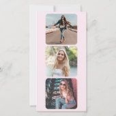 Foto van Chic Trendy Modern Pink Nail Pools Bedankkaart (Achterkant)