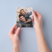 Foto van Chic Wedding Bedankt Flyer (Hand)