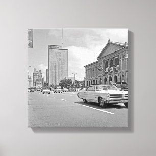 Foto van Chicago Michigan Avenue Art Museum 1960 Canvas Afdruk