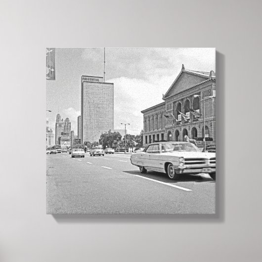 Foto van Chicago Michigan Avenue Art Museum 1960 Canvas Afdruk (Voorkant)