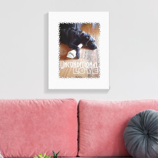 Foto van Chocolade Lab met Bot Canvas Afdruk (Insitu (Woonkamer))