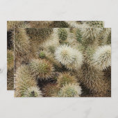 Foto van Cholla Cactus Notitiekaartje (Voorkant / Achterkant)