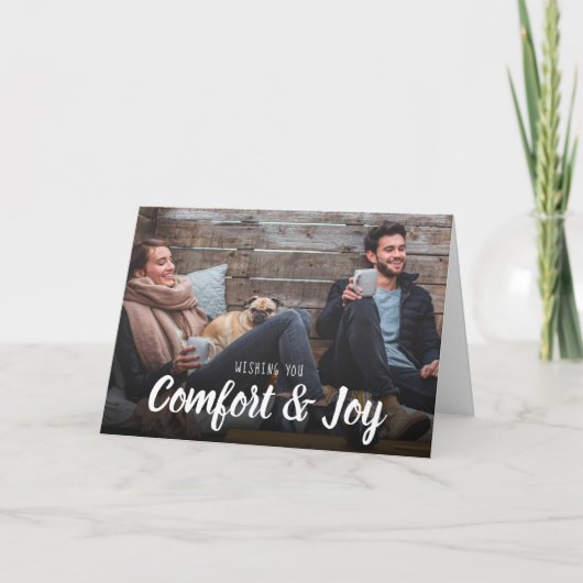 Foto van Christmas Comfort Joy Feestdagen Kaart (Voorkant)