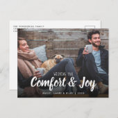 Foto van Christmas Comfort Joy Feestdagenkaart (Voorkant / Achterkant)