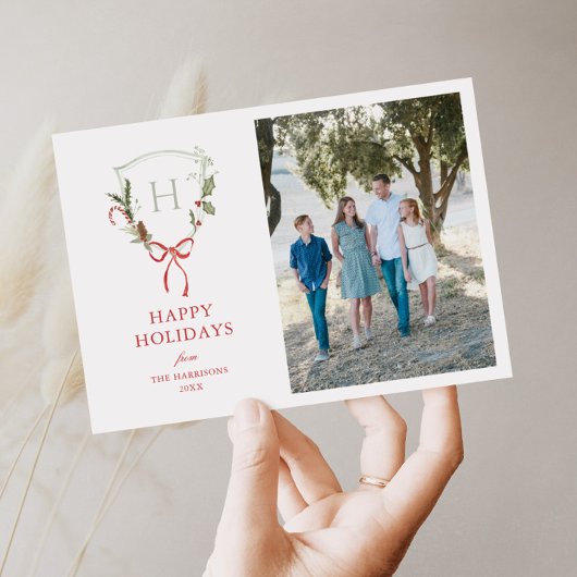 Foto van Christmas Crest Feestdagenkaart