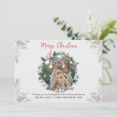 Foto van Christmas Plaid Family Feestdagenkaart (Staand voorkant)