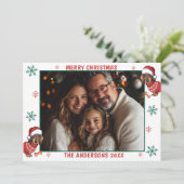 Foto van Christmas Teckel Feestdagenkaart (Staand voorkant)