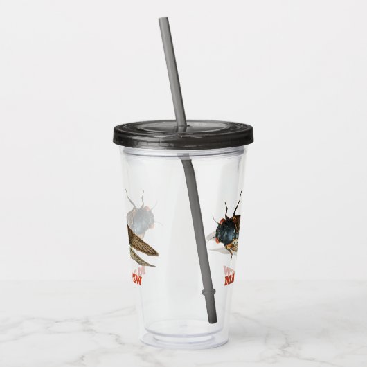 Foto van Cicada Bug, Insect gepersonaliseerd Acryl Drinkbeker (Links)