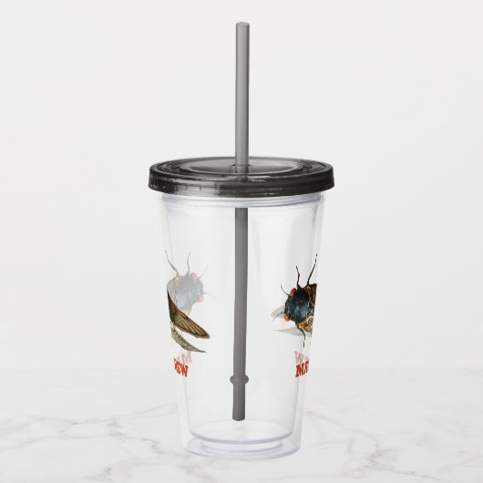 Foto van Cicada Bug, Insect gepersonaliseerd Acryl Drinkbeker (Rechts)