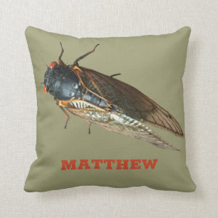 Foto van Cicada Bug, Insect gepersonaliseerd Kussen