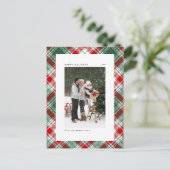 Foto van Classic Green en Red Pset Feestdagenkaart (Staand voorkant)