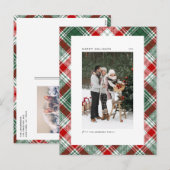 Foto van Classic Green en Red Pset Feestdagenkaart (Voorkant / Achterkant)