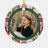 Foto van Classic Nutcraker Pattern Keramisch Ornament (Voorkant)