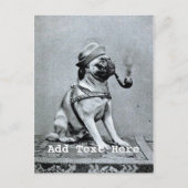 Foto van  Classy Pug Briefkaart (Voorkant)
