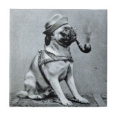Foto van  Classy Pug Tegeltje (Voorkant)