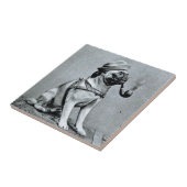 Foto van  Classy Pug Tegeltje (Zijkant)