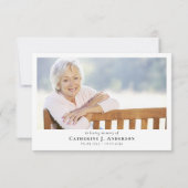 Foto van Clouds Sympathy Funeral Memorial Bedankkaart (Achterkant)