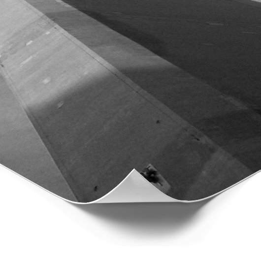 Foto van CN Tower Toronto Canada Black & White Poster (Hoek)