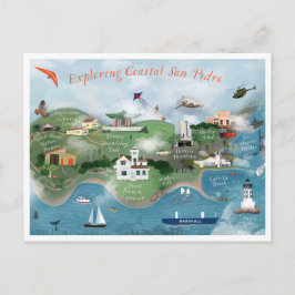 Foto van Coastal San Pedro verkennen Foto Briefkaart
