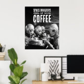 Foto van Coffee Space Inover   Poster (Thuiskantoor)
