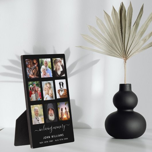 Foto van collage Black Memorial Fotoplaat