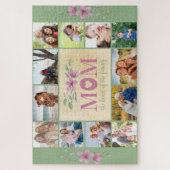 Foto van Collage Border Mam Quote Green Floral Legpuzzel (Verticaal)
