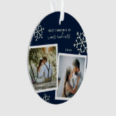 Foto van Collage Eerste Kerstmis, Mr. Monogrammed Ornament (voorkant)