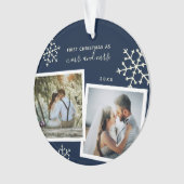 Foto van Collage Eerste Kerstmis, Mr. Monogrammed Ornament (voorkant)