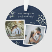 Foto van Collage Eerste Kerstmis, Mr. Monogrammed Ornament (voorkant)