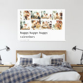 Foto van Collage Family | Fijne Valentijns Canvas Afdruk (Insitu (Slaapkamer))