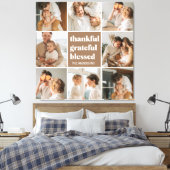 Foto van Collage Family | Gelukkig Grateful Blesse Canvas Afdruk (Insitu (Slaapkamer))
