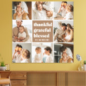 Foto van Collage Family | Gelukkig Grateful Blesse Canvas Afdruk (Insitu (Woonkamer))
