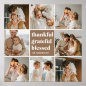 Foto van Collage Family | Gelukkig Grateful Blesse Poster (Voorkant)