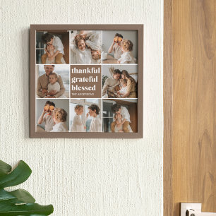 Foto van Collage Family   Gelukkig Grateful Blesse Poster