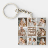 Foto van Collage Family | Gelukkig Grateful Blesse Sleutelhanger (voorkant)