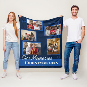 Foto van Collage Family Kerstmis, geblanket Fleece Deken