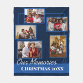 Foto van Collage Family Kerstmis, geblanket Fleece Deken (Voorkant)