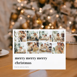 Foto van Collage Family Vroegere kerst Briefkaart